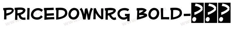 PricedownRg Bold字体转换